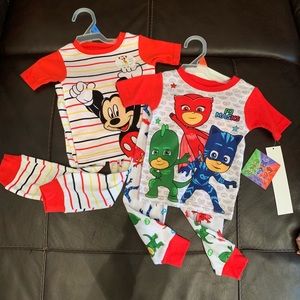 PJ Masks Pajama Set and Mickey Mouse Pajam…